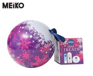 Round Christmas Tin Ball for Gift and Promotional Products