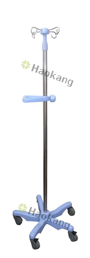 Deluxe Five Legs ABS Movable Infusion Poles with Holders