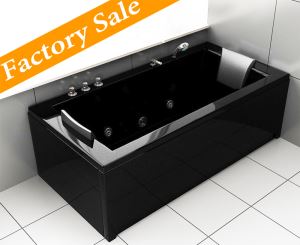 Made In China Black Jacuzzi Bathtubs With Control Panel Music Lover Factory