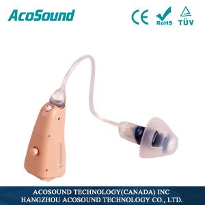 821 RIC Digital RIC Type Hearing Aids Amplifier AcoSound Brand With Standard Accessories