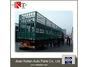 China High Quality 3 Axles Cargo Semi Trailer Truck from Factory