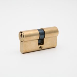 Euro Profile Double Open Cylinder Lock with Brass Keys