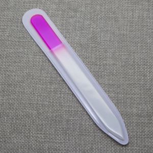 Glass Fingernail File Pink Color Size 140mm/5.5INCH