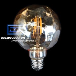 G95 Soccer LED Filament Gold Tint Bulb