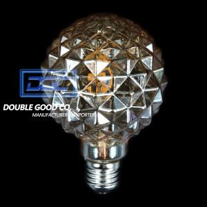 G95 Full Diamond LED Filament Gold Tint Bulb