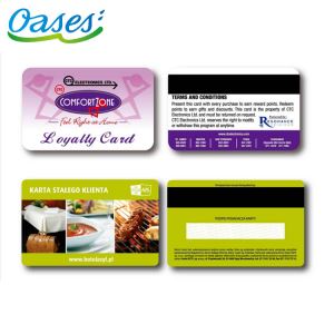 4 Color Printing Plastic Card With White Signature Panel