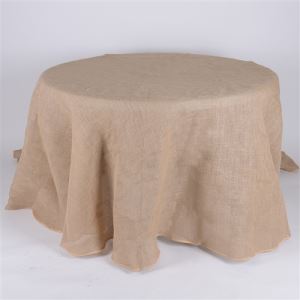 120'' Burlap Tablecloth Natural Rustic Manufcatured Prices