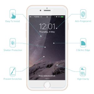 Screen Protector For IPhone 6 9H 0.26mm 4D Full Coverage Edge To Edge Curved With Scratch Proof