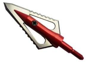 Bow Hunting Broadheads for Archery Arrow Tips 2 Blade 125 Grain Red