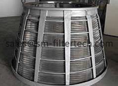 Centrifuge Pressure Steel Wedge Wire Mesh Sieve Screen Basket