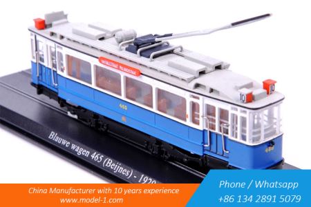 1 87 Scale Blauwe Wagen 465 Tram Model