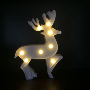 Hot Sell Reindeer Shape Shape Battery Operated LED Standing Night Light For Christmas Gift Home Decoration LED Marquee Light