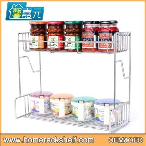 Stainless Steel 3 Layers Spice Rack Innovative Multi-function Hanging Spice Storage Rack