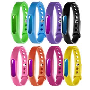 Silicone Mosquito Repellent Bracelets With Safe Nontoxic Plant Essential Oil
