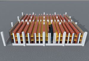 Multi-Level Mezzanine Floor With Raised Structure Platform Rack