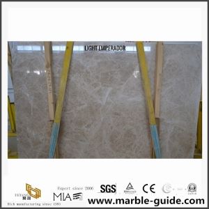 Quarry Price Light Emperador Marble Slabs For Hotel Bathroom Tiles