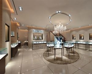 Wood Jewelry Showroom Furnitures For Jewelry Store Design