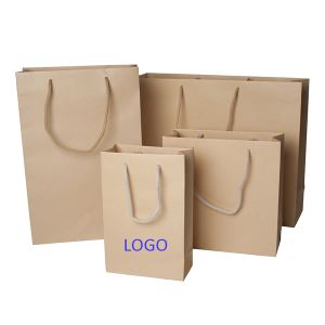Brown Kraft Paper Twisted Handle Bags for Shopping, Merchandise, Party, Gift Using