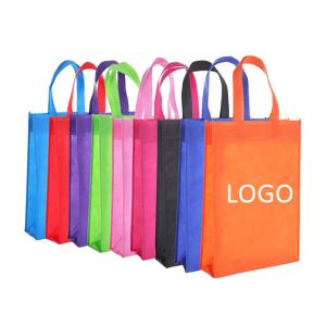 Various Colors of 100% Non-woven Soft Textured Polypropylene Reusable Vertical Shopping Laundry Bag
