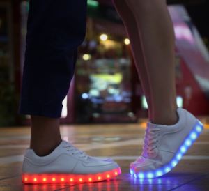 Flexible Sole LED Light Super Bright LED Shoes with Light Up Sole for Men Women Fashion Waterproof Colorful Electrical Shoes Light with USB Charger
