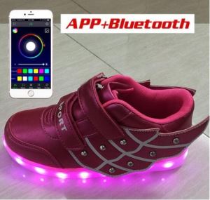Touch Sensitive Flashing Shoes for Adults with RGB LED Strings Light Up Shoes for Runners with Super Bright SMD3528 LED Chips Popular Running Shoes with LED Lights CE RoHS Light Up Sneakers for Adults