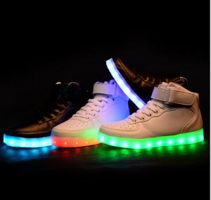 Digital running shoes with LED light