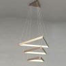 ETL Approved Interior Decoration Double Triangle Hotel Lighting LED Chandelier Modern