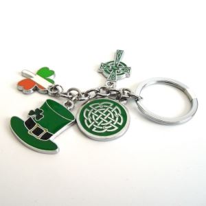 Customised Soft Enamel Ireland Souvenir Key Ring Holders SK-052