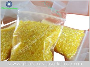 Custom Printed PE Plastic Zipper Packaging Bag 50 Micron Customized Printing PE Zipper Bag