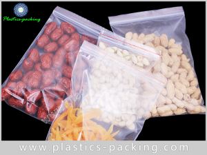 Food Grade Plastic Ziplock Bag PE Material Recloseable Pouch Clear Ziplock Bag