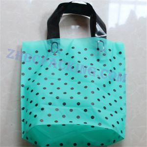 Soft Loop Handle Custom Printed Clothes Plastic Shopping Bag