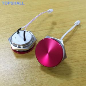 30mm Waterproof Brushed Stainless Steel White Bare Metal Domed12v Led Light Push Button Tactile Micro Touch Switches