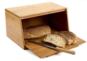 Organic Bamboo Bread Box