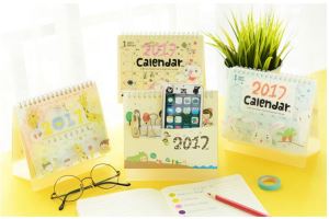 2017 Custom Table Calendar and Desk Calendar Printing Factory Wholesale Calendar Printing