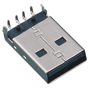 USB 2.0 Connector Male Part With Right Angle