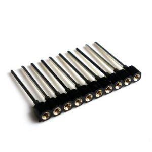 Female IC Socket Connector With 2.54 H3.0/DIP/PPS Single Row, Pin Length Of 17.8mm