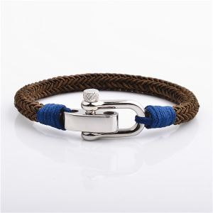 Fashion Designs Paracord Bracelets with Stainless Steel Buckle for Boys