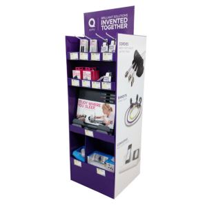 cell phone accessory cardboard display stand