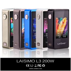 Dry Herb Vaporizer Laisimo L3 200W Touch Screen Box Mods Non Nicotine Ecig Juice