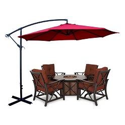 10' Outdoor Classic Hanging Patio Umbrella