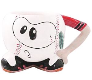 Handmade Ceramic Cute Baseball Mug