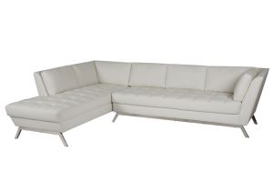 Sectional Tufted with Nails PU or AIR LEATER Sofa or Couch