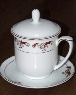Ceramic Tea Mug with Lid