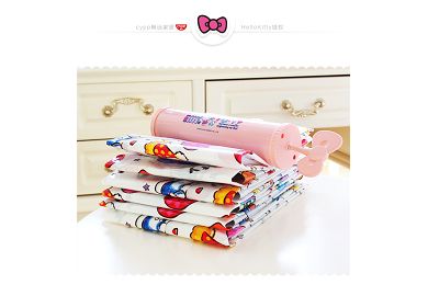 Hello Kitty Designed 130x100cm Vacuum Compression Bag for Duvets