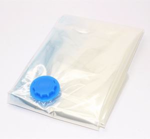 Vacuum Storage Bag with Gusset L Size 80x80x32 for Clothes and Towels