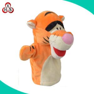 Plush Yellow tiger Toys Hand Puppet