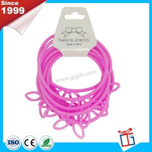 China Factory Hot Sale Colorful Silicone Hair Bands