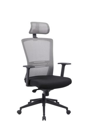 Contemporary Grey Office Chair with Simple Design