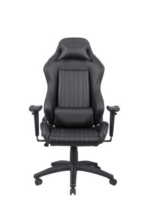Black High Back PU Leather Gaming Chair with Padded Arms