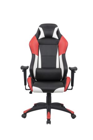 Fabric Gaming Chair with Adjustable Armrest and Stainless Steel Feet